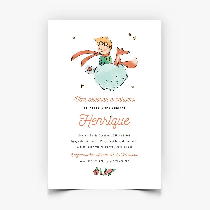 Convites-Personalizados-Tema-Principezinho-10x15-cm-Papel-Gloss-200g-Envio-Digital-Rapido-Entregas-Portugal